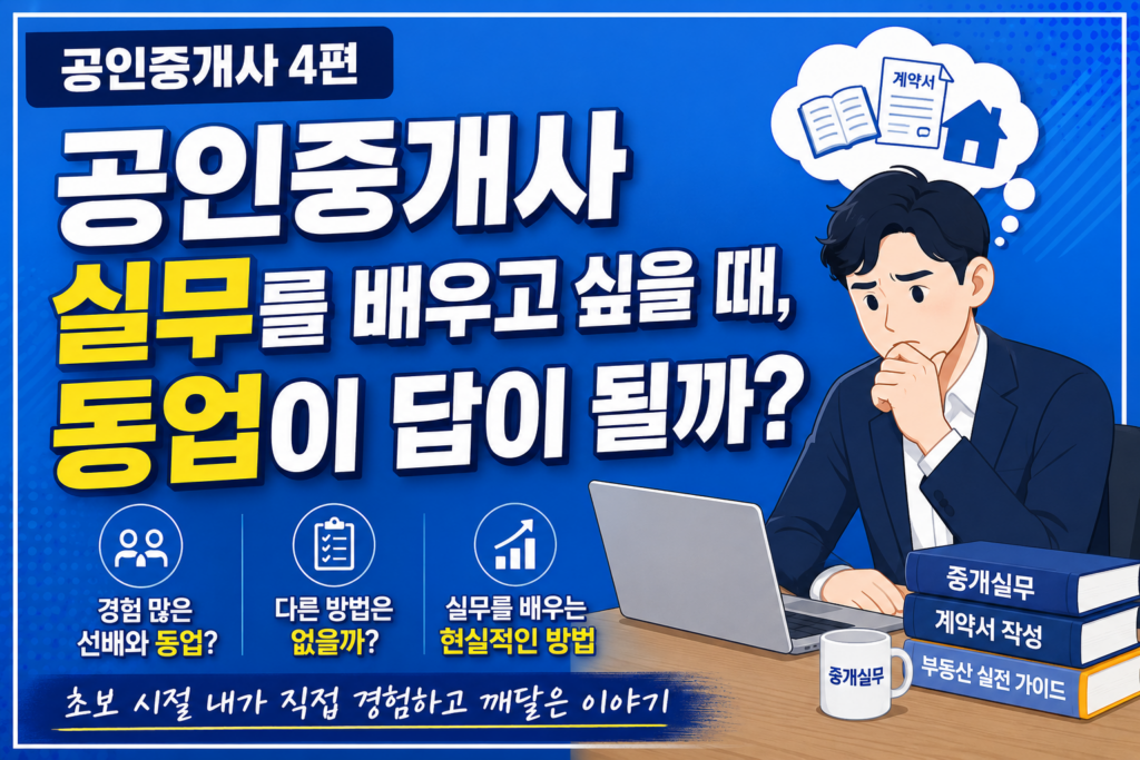 공인중개사 실무부담 동업으로 해결3