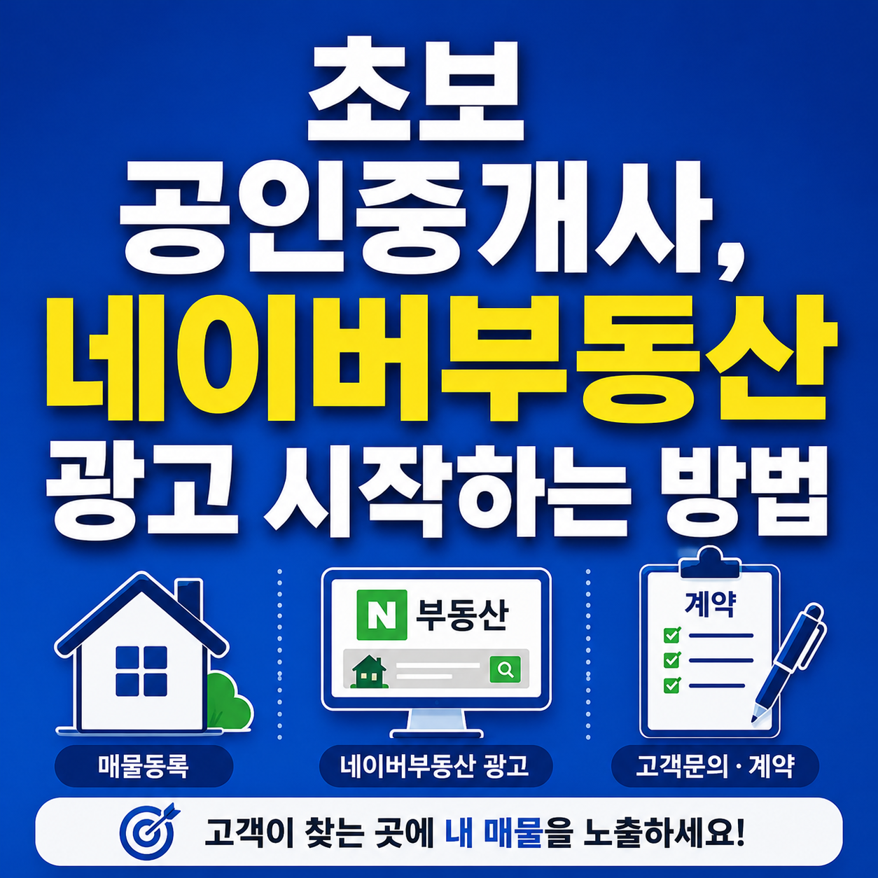 초보공인중개사 네이버부동산 광고 시작하기
